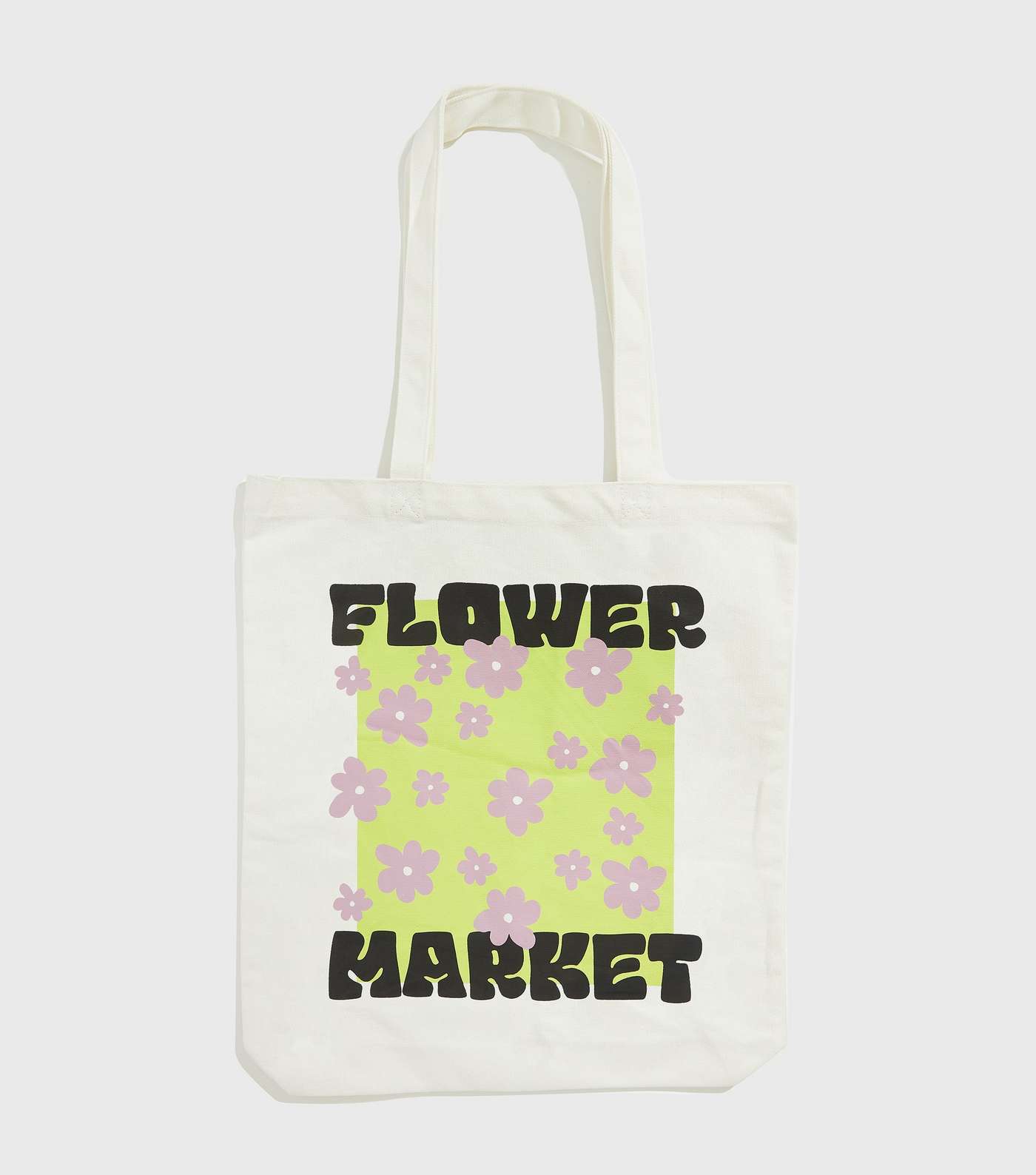 Skinnydip Green Flower Market Floral Logo Tote Bag