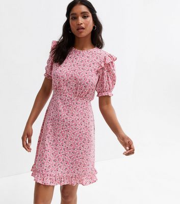 Next pink best sale floral tea dress