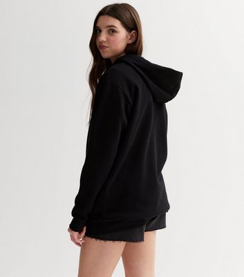 Girls in black online hoodies