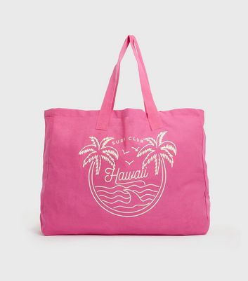 Pink canvas hotsell tote bags