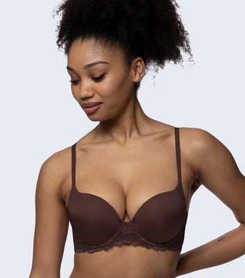 dark brown lace bralette