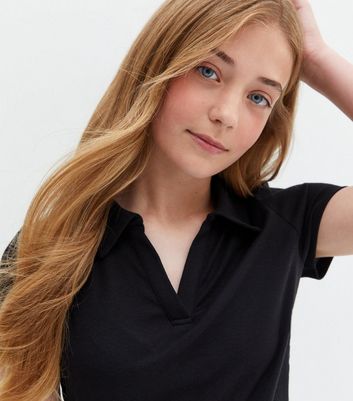 Black polo shirt clearance girls