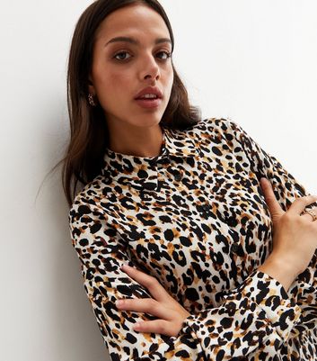 New look leopard print blouse hotsell