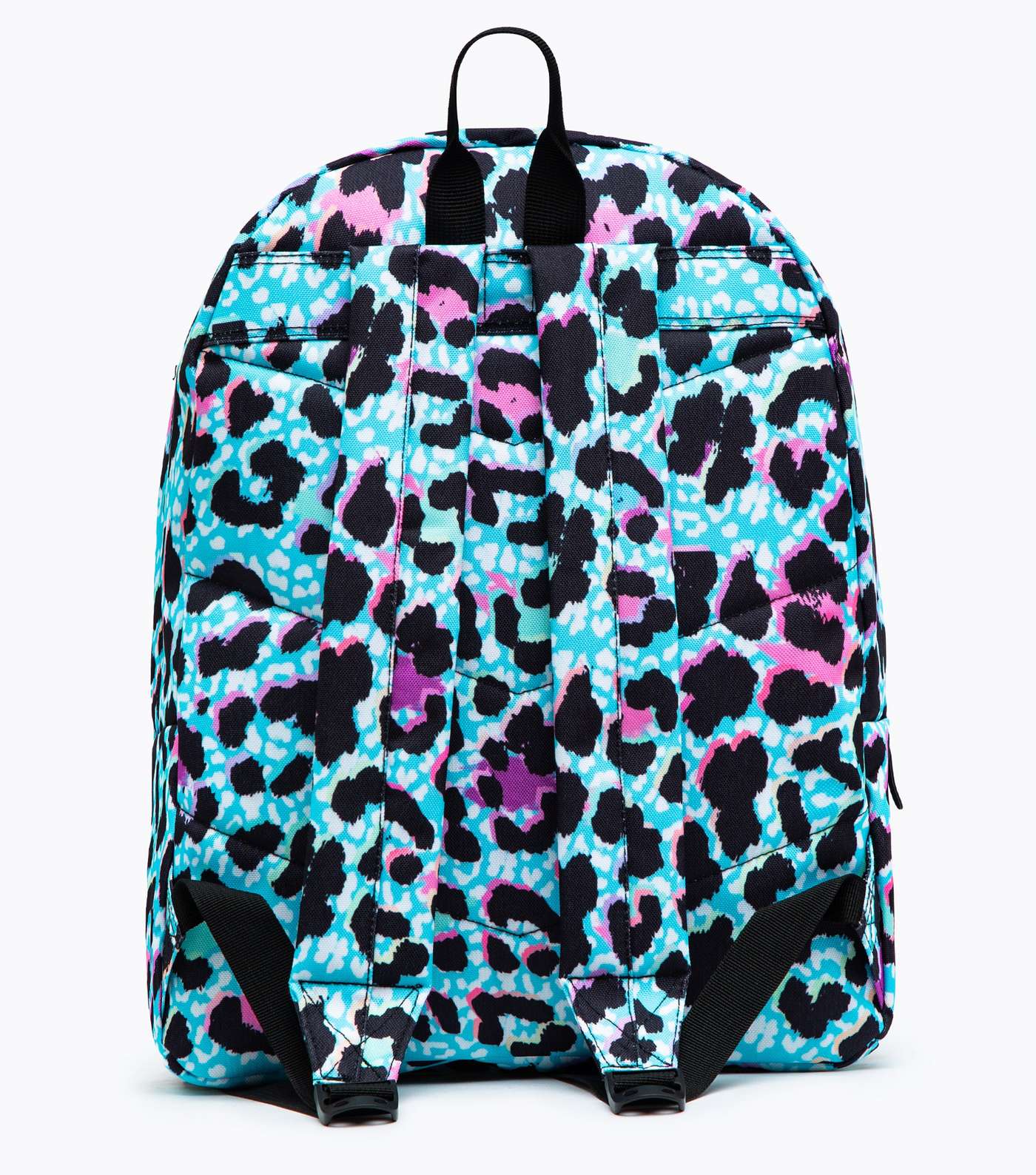 HYPE KIDS Blue Leopard Print Pom Backpack Image 2