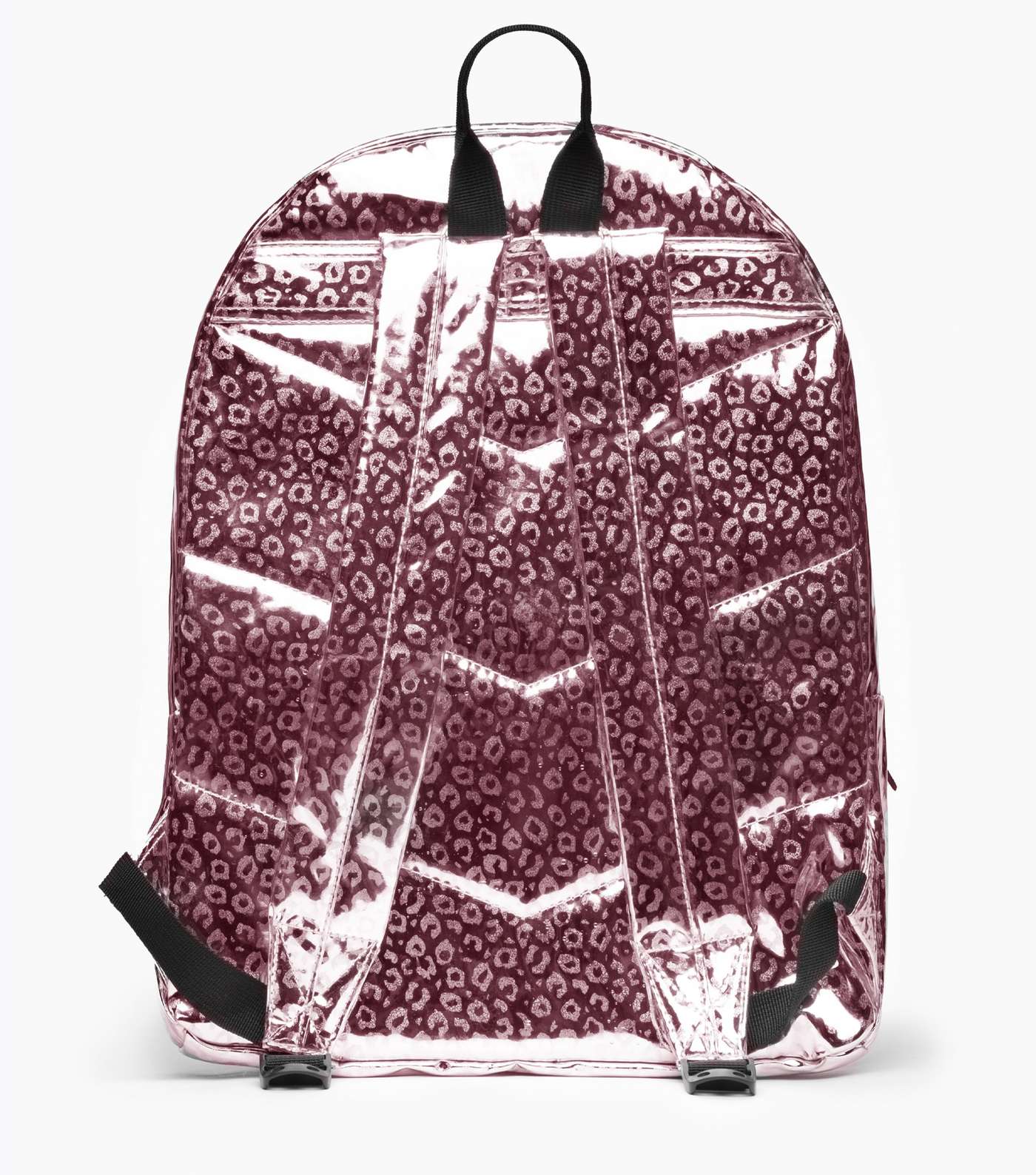 HYPE KIDS Pink Leopard Print Holographic Backpack Image 2