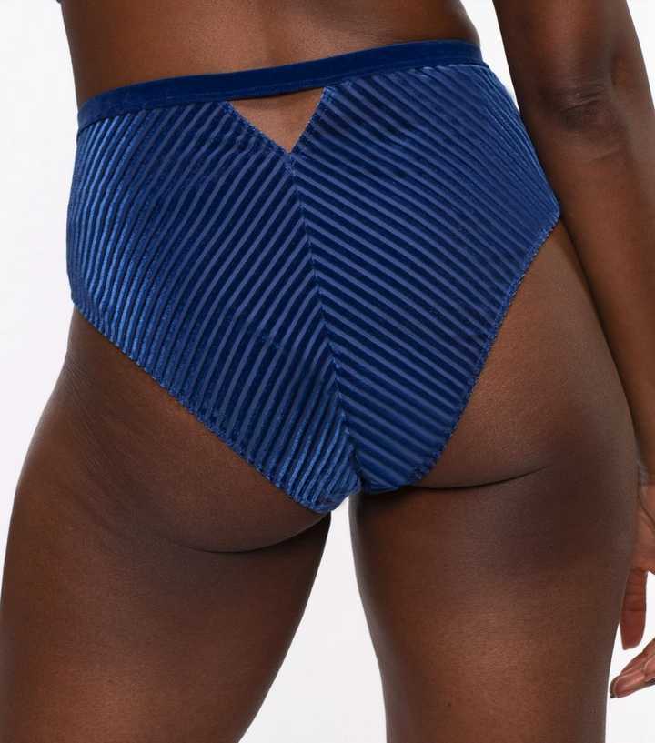 Blue Velvet Brazilian Panties