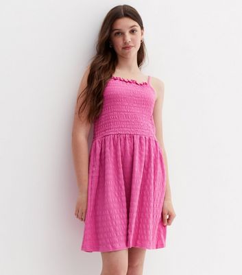 Bright pink hot sale girls dress