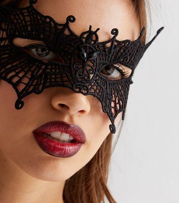 black lace halloween mask