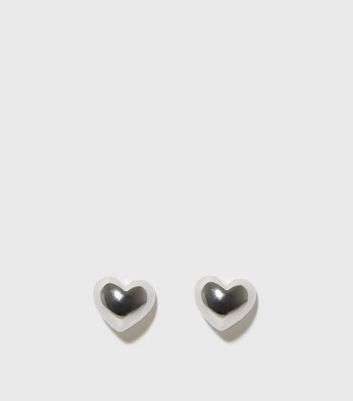 sterling silver heart earrings