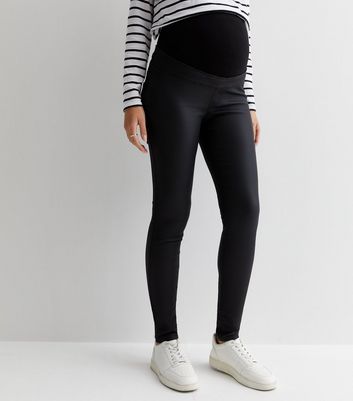 Denim effect maternity leggings - black - ROSE MATERNITÉ