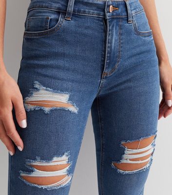 Light Wash Distressed Denim Skinniest Jean – Urban Planet