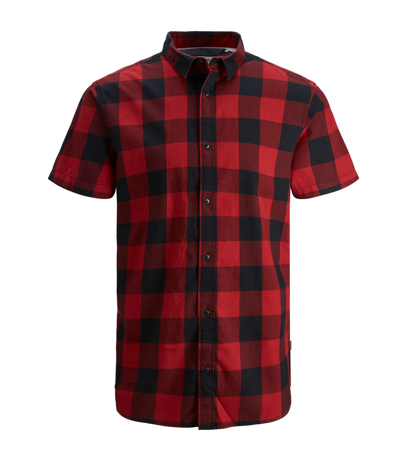 Jack & Jones Red Check Short Sleeve Shirt Image 5