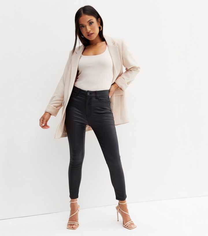 new look leather jeans
