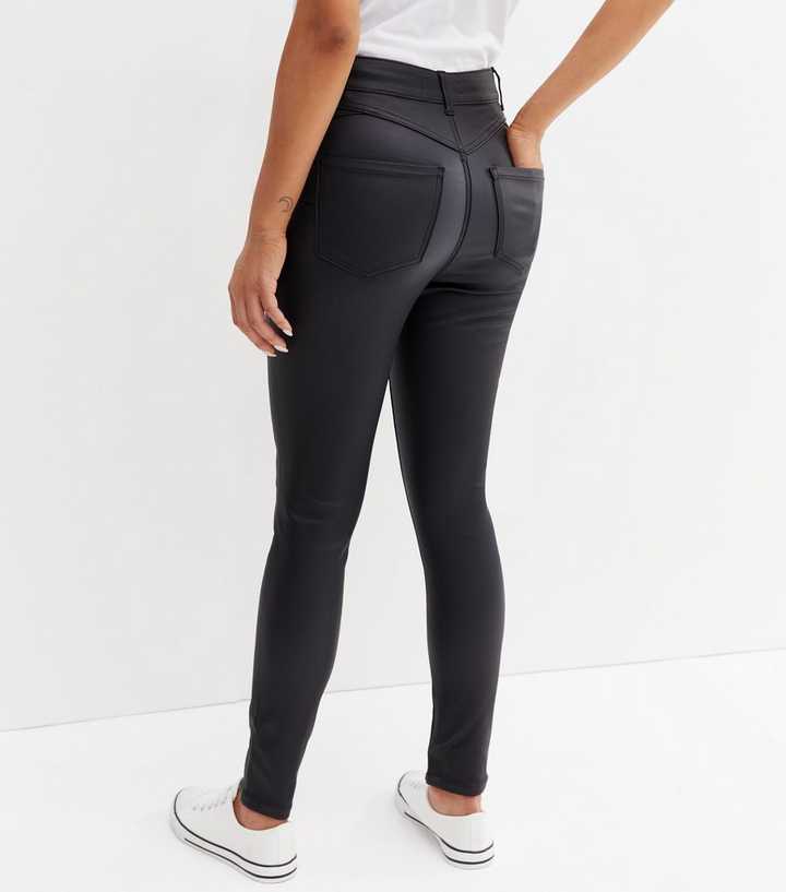 new look leather jeans