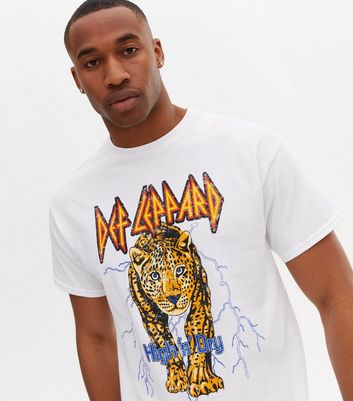 White Def Leppard T-Shirt | New Look