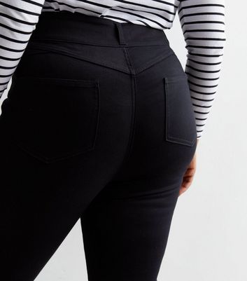Curves Black Lift & Shape High Waist Yazmin Skinny Jeans | New Look