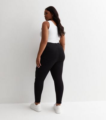 Black ripped clearance jeggings plus size