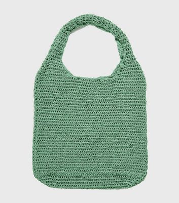 Damen Accessoires Skinnydip Green Daisy Crochet Tote Bag Damen Accessoires Skinnydip Green Daisy Crochet Tote Bag