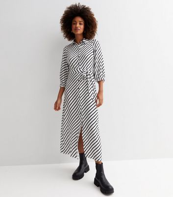 New look striped shirt deals dress