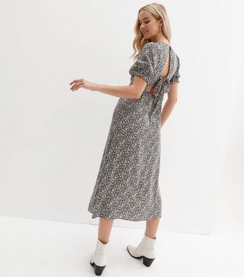 Short front long clearance back dress new look