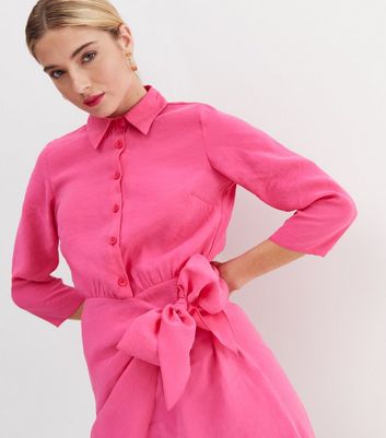 Bright pink on sale t shirt dress