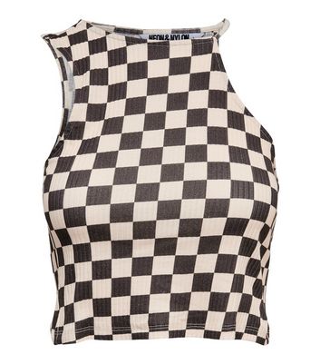 checkerboard crop top