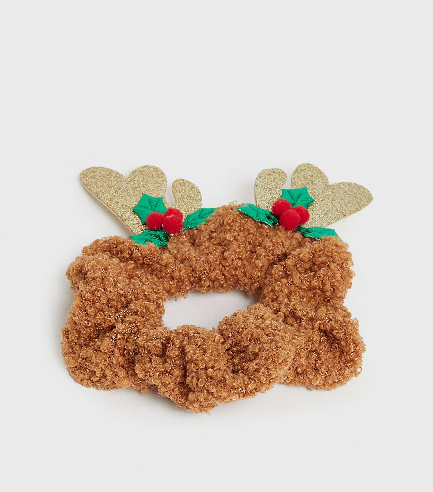 Camel Christmas Borg Reindeer Scrunchie Image 2