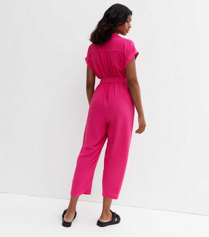 Enticing Endeavors Hot Pink Jumpsuit