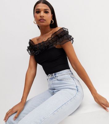 new look frill bodysuit