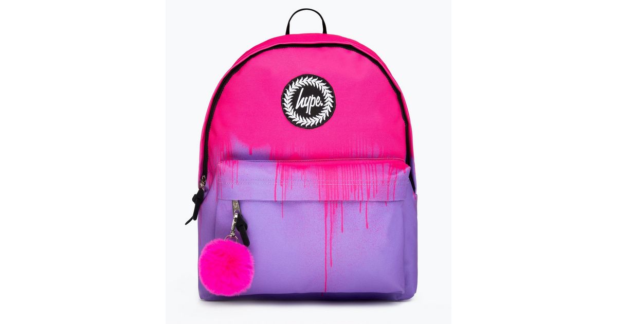 Hype Purple & Pink Drip Backpack 