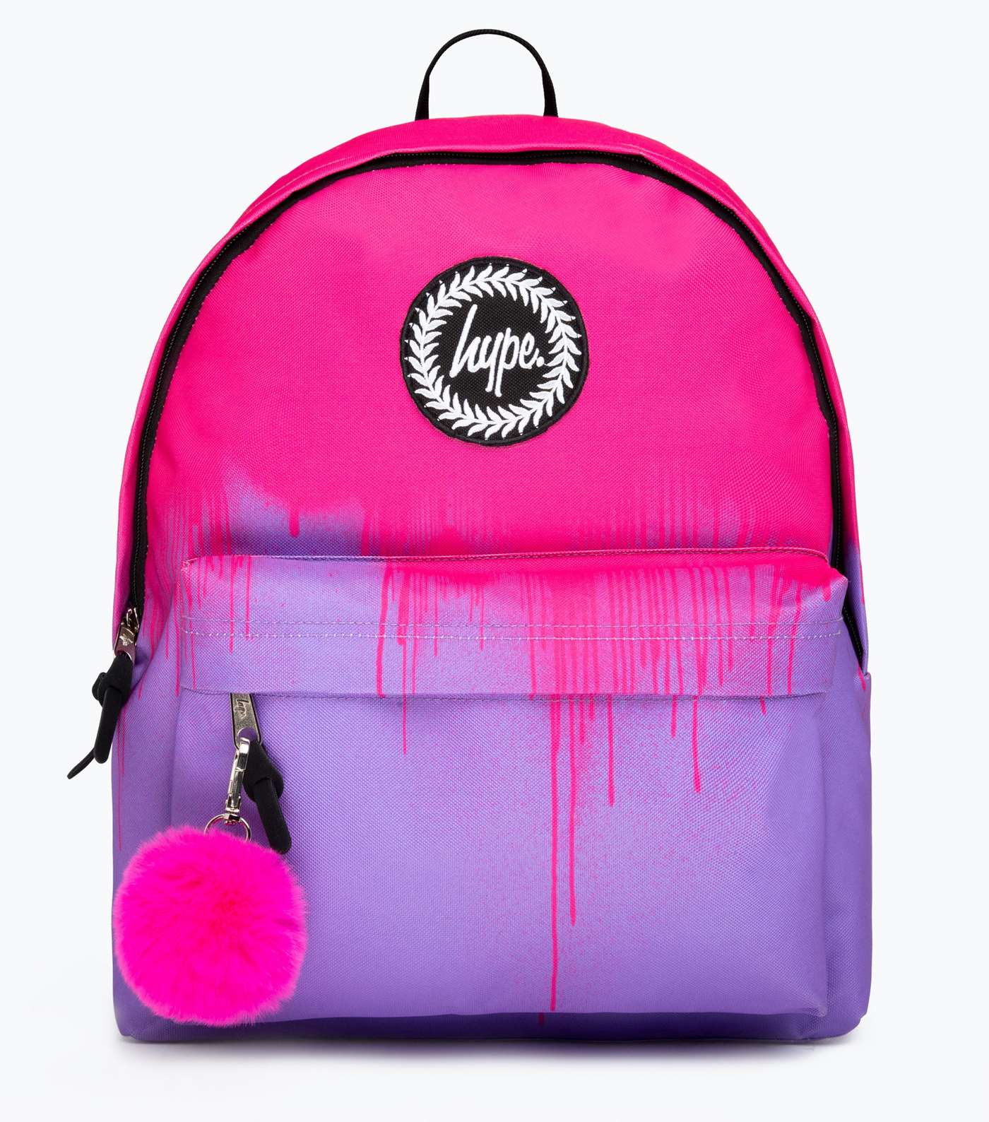 HYPE KIDS Pink Drip Pom Pom Backpack
