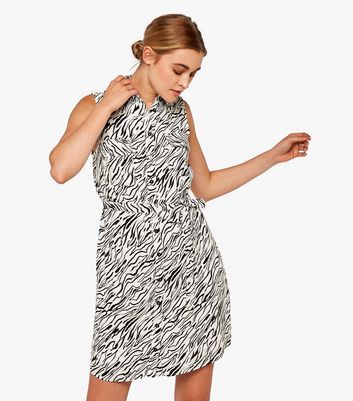 Warehouse zebra sales print shirt dress