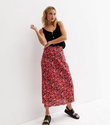 Oasis wrap 2024 midi skirt black