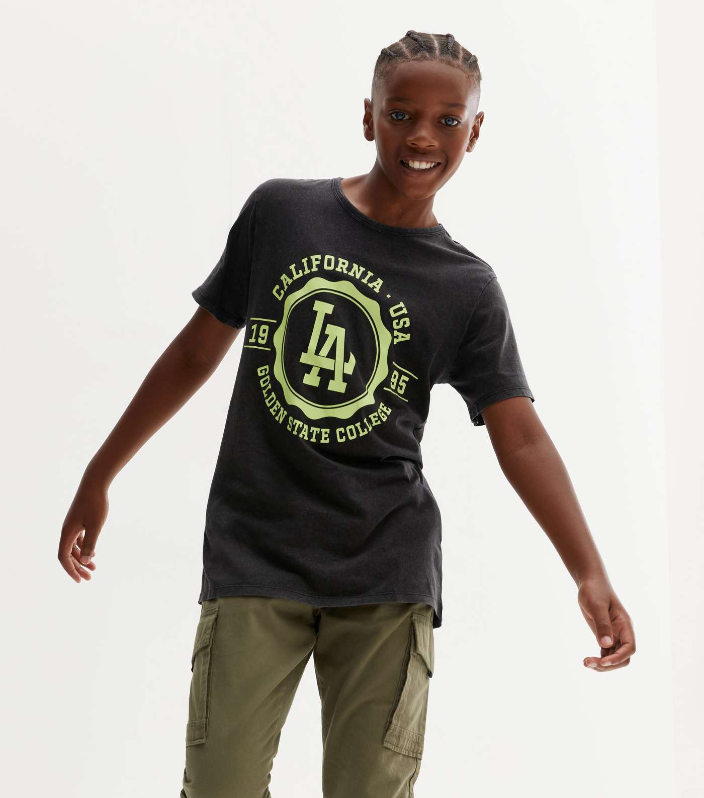 KIDS ONLY Black Varsity Logo T-Shirt Image 3