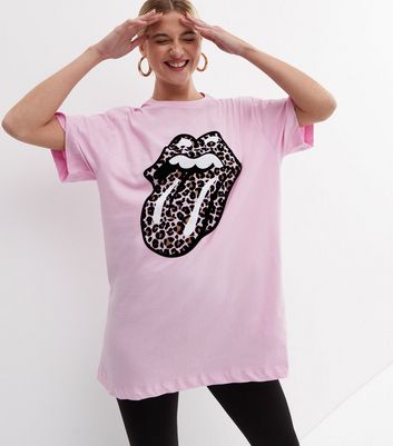 pink leopard t shirt