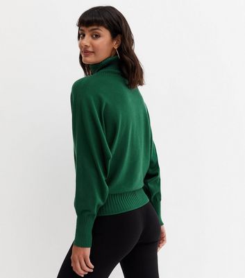 Blue Vanilla Dark Green Roll Neck 