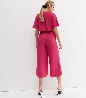 Dusty pink jumpsuit new hot sale look