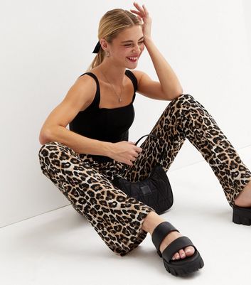 Stevie Flared Trousers - Orange Leopard – MXCI