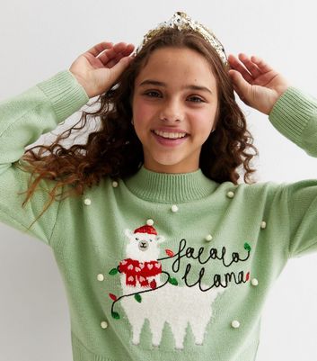 Girl hot sale christmas sweaters