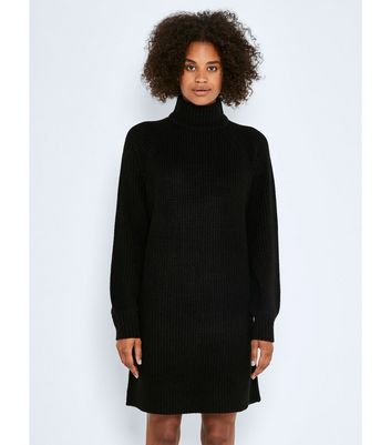 High neck hotsell black jumper dress