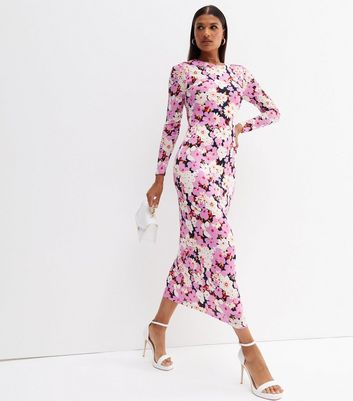 Maxi Sundress Multicolor Floral Print Scoop Backless Long Dress –  KesleyBoutique