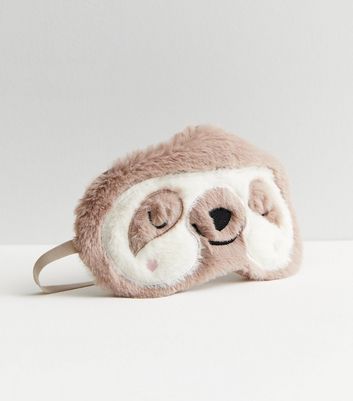 Mink Fluffy Sloth Eye Mask New Look