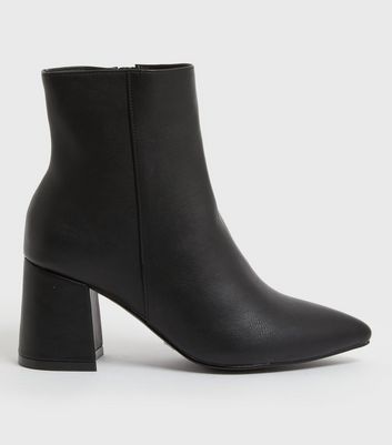 Fitted black shop ankle boots