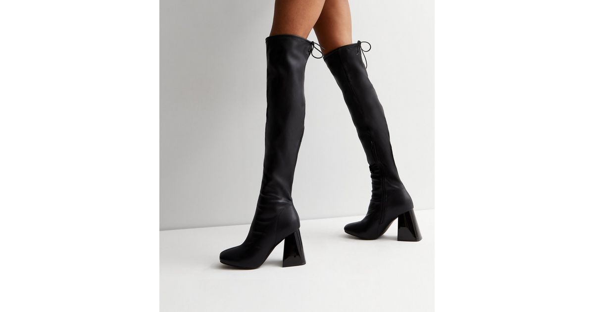 Over The Knee Boots for Slim Legs- My View In Heels