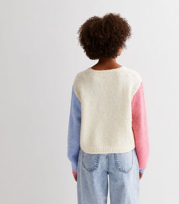 Pastel colour clearance block jumper