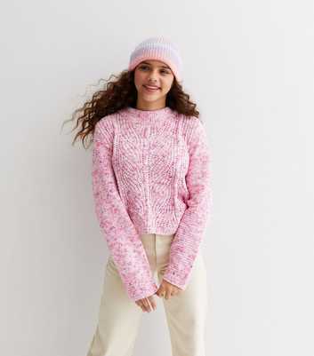 Name It Mid Pink Chunky Knit Jumper