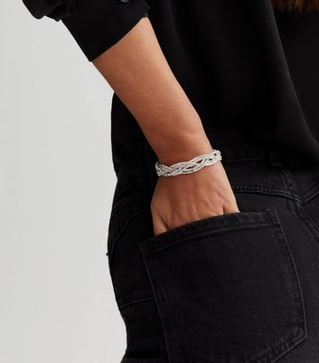 Sterling silver diamante on sale bracelet