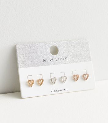 3 pack stud earrings