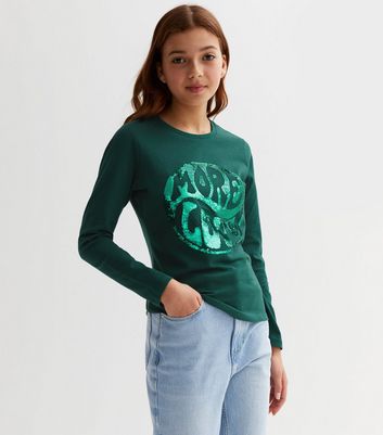 Girls green hotsell long sleeve shirt