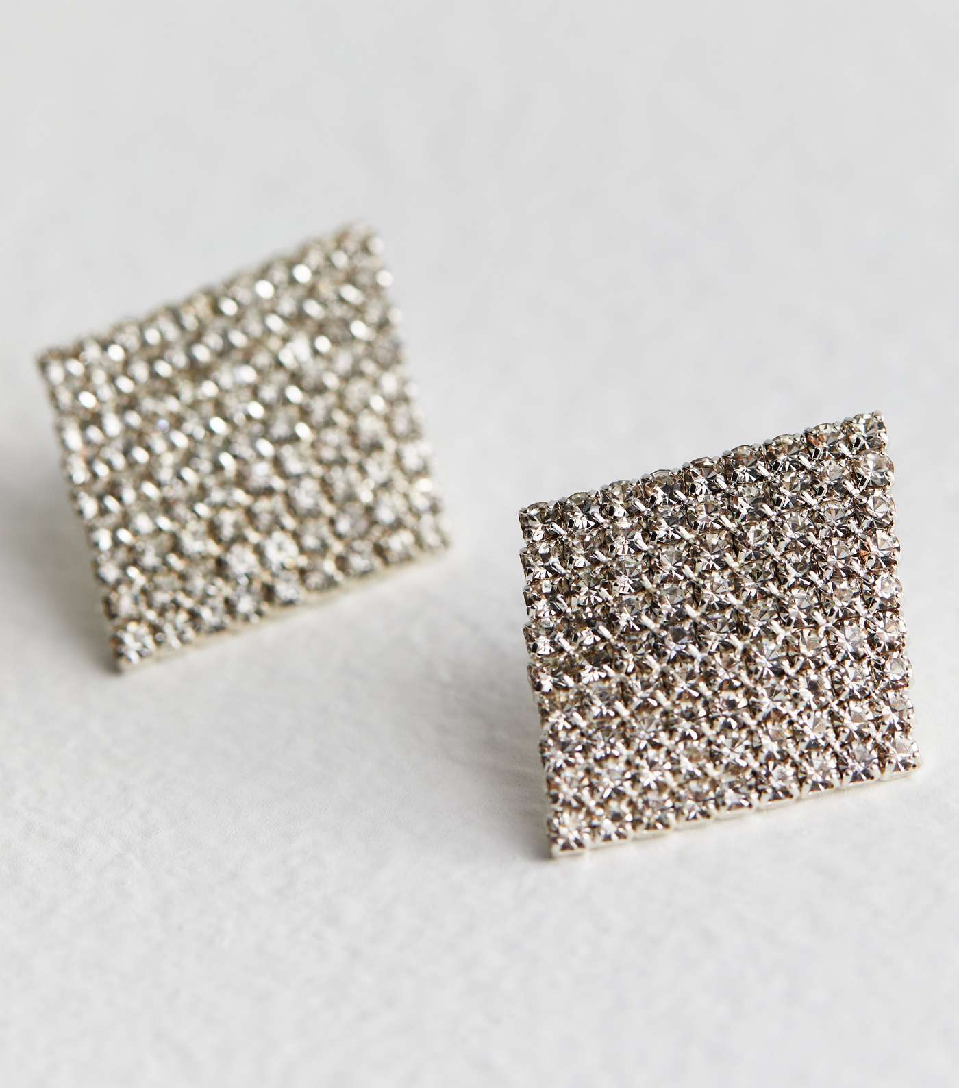 Crystal Diamanté Diamond Stud Earrings Image 4